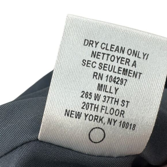 Milly Nicole Dress Mini Sheath 3/4 Length Bell Sleeves V-Neckline Blue Size 8 - Picture 12 of 12